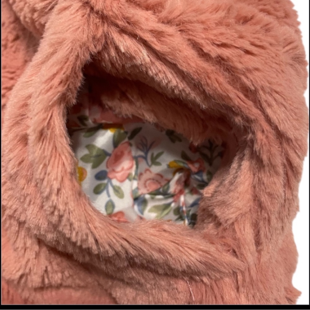 Nicole Miller Reversible Floral Hooded Jacket with Pink and Yellow Accents - Picture 6 of 11